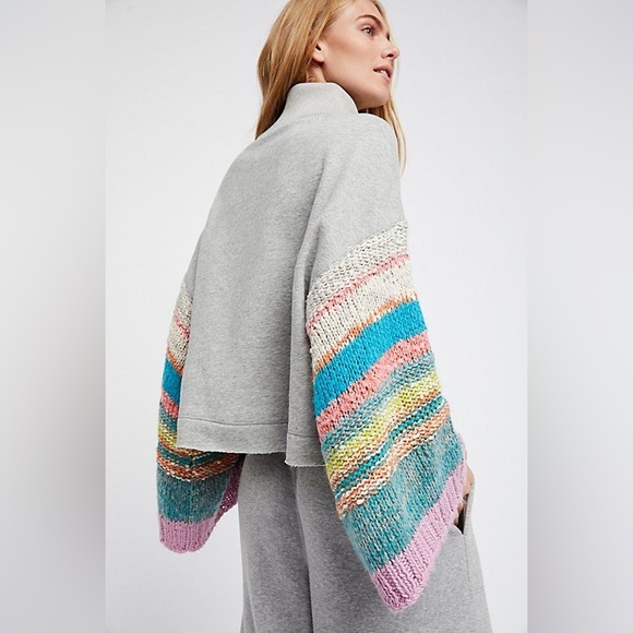 Free People Sweaters - Free people Say I’m on your stripe pullover sweater size small